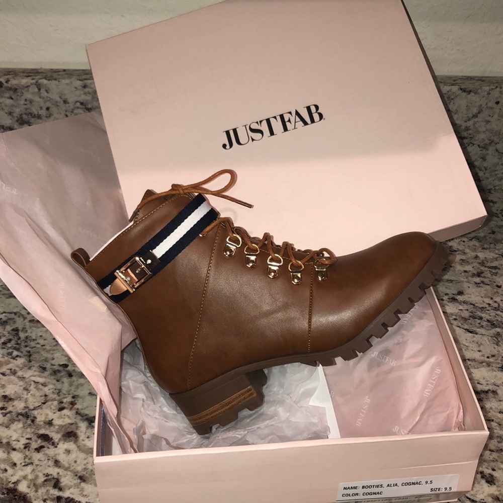 JustFAB Alia Lace-Up Boot